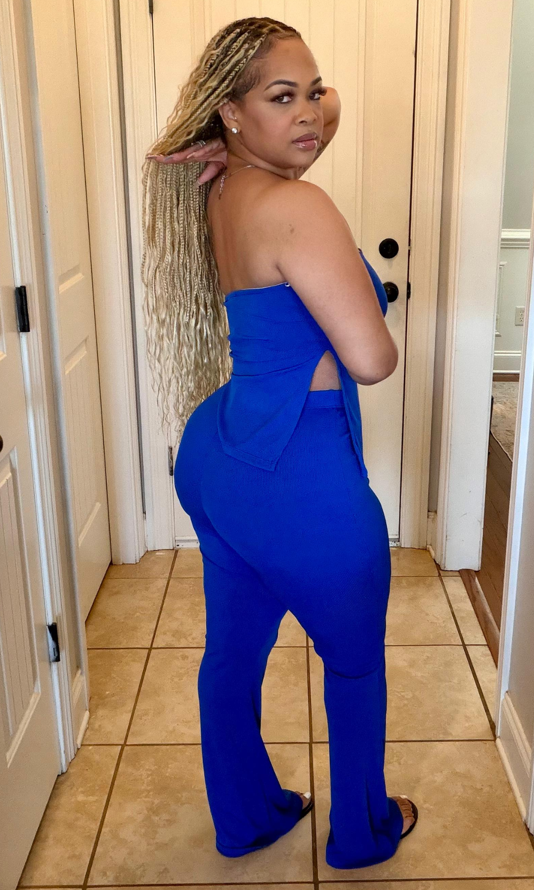 Royal Flare Pants Set