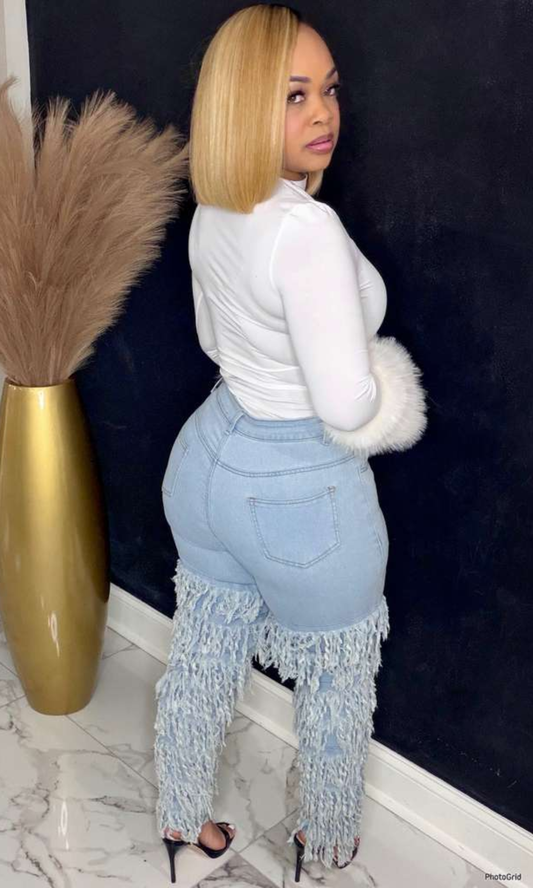 Runway Fringe Denim