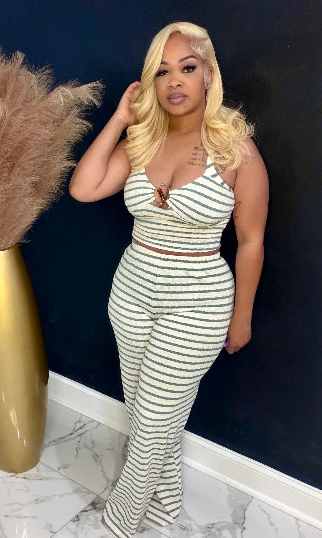 Seaside chic lounge set