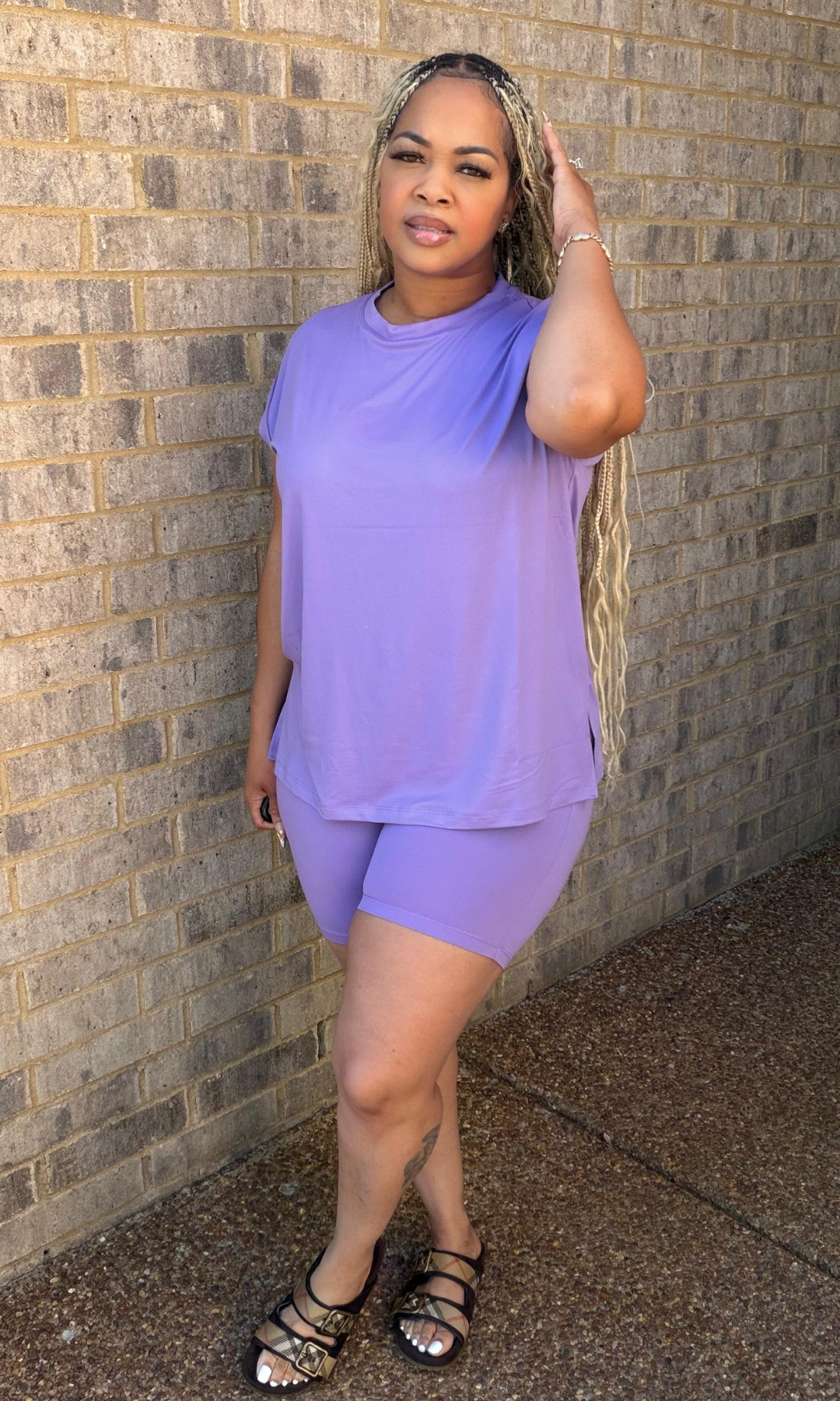 Sleeveless Short Set Lavender