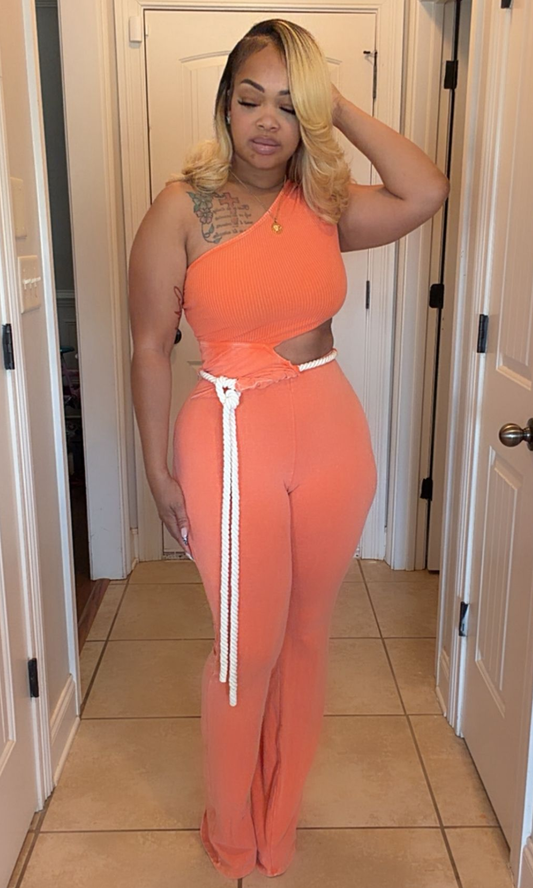Tangerine Slice Jumpsuit
