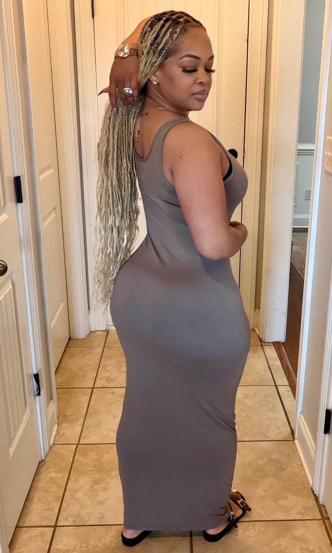 Taupe Basic Maxi