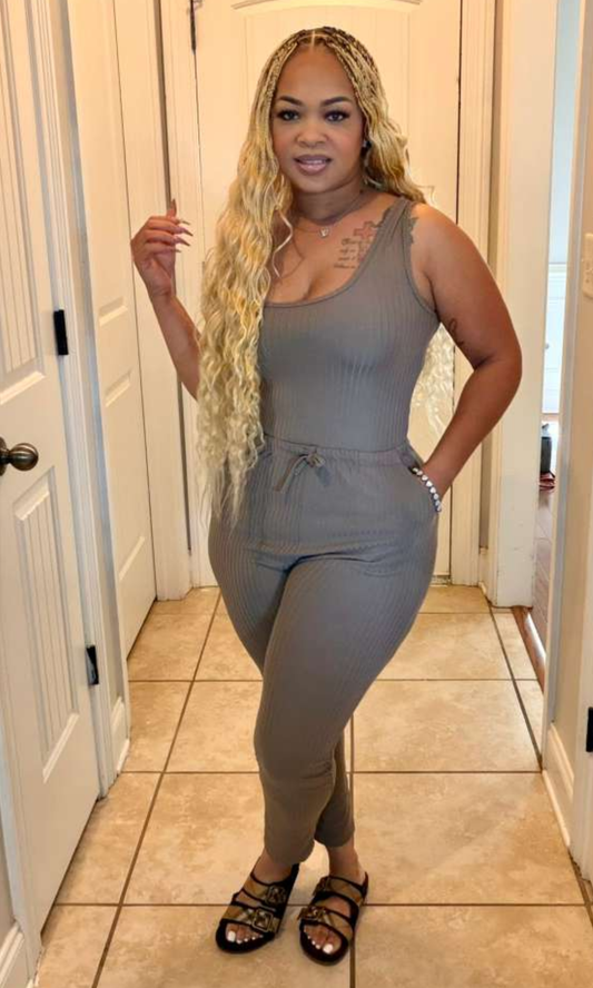 Taupe Tues Drawstring Jumper