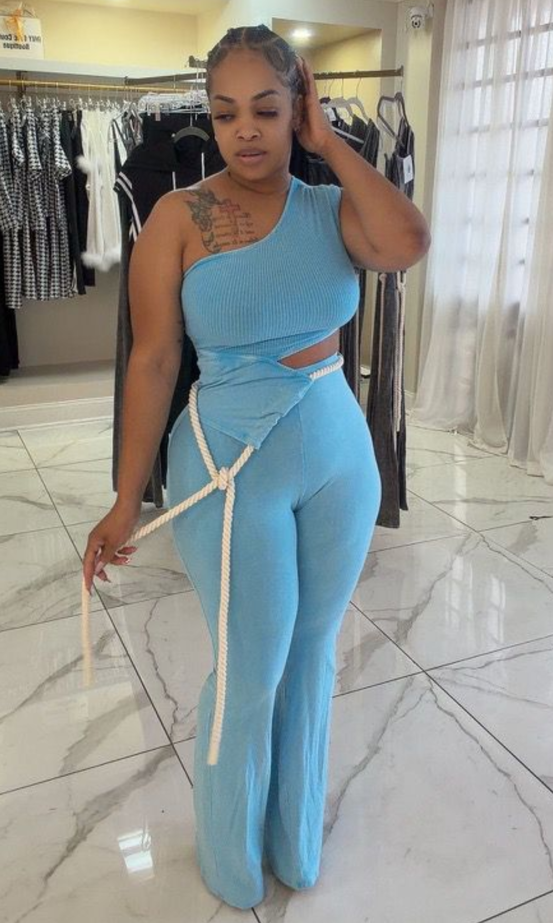 Turquoise Slice Jumpsuit