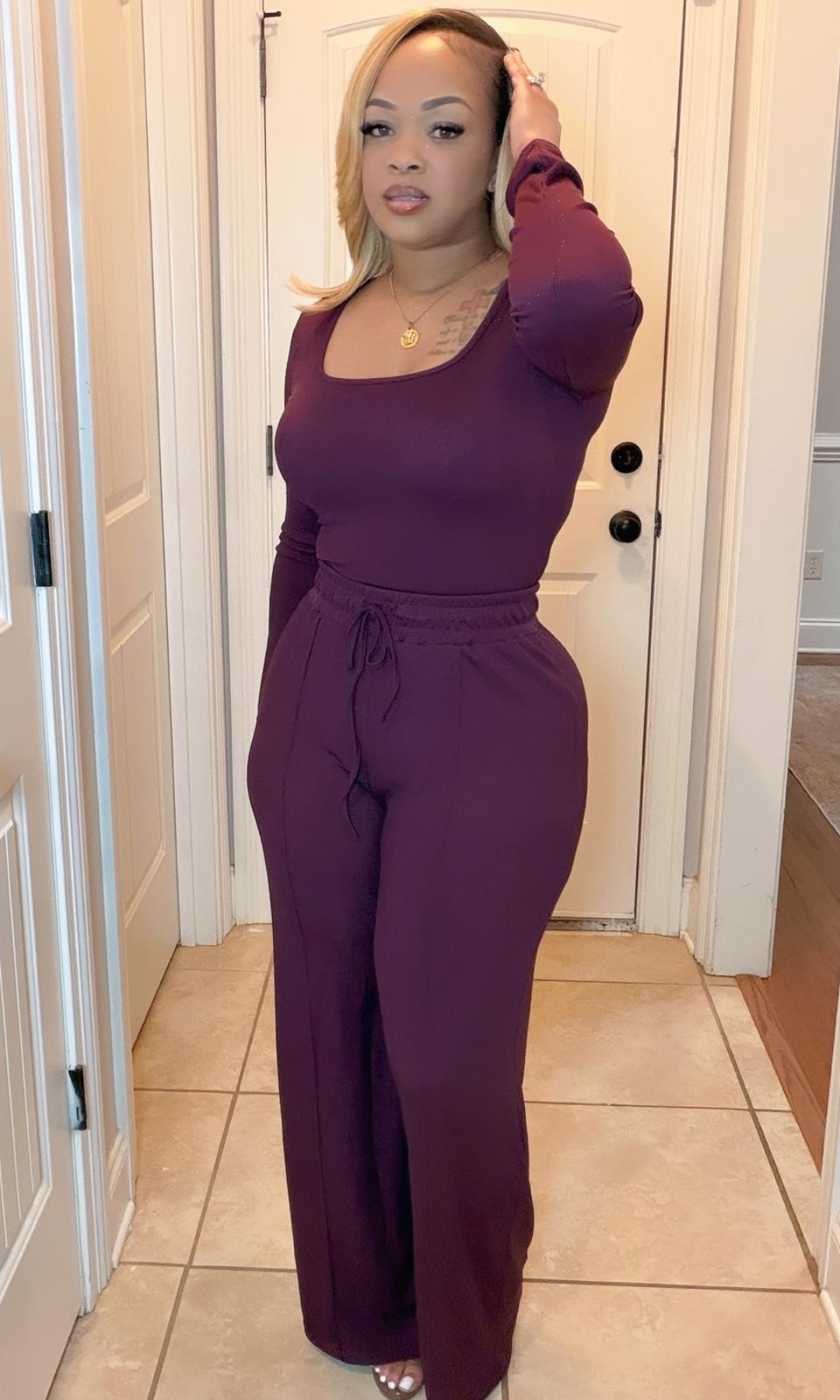 Vixen 2-Piece outfit side view showing fitted silhouette