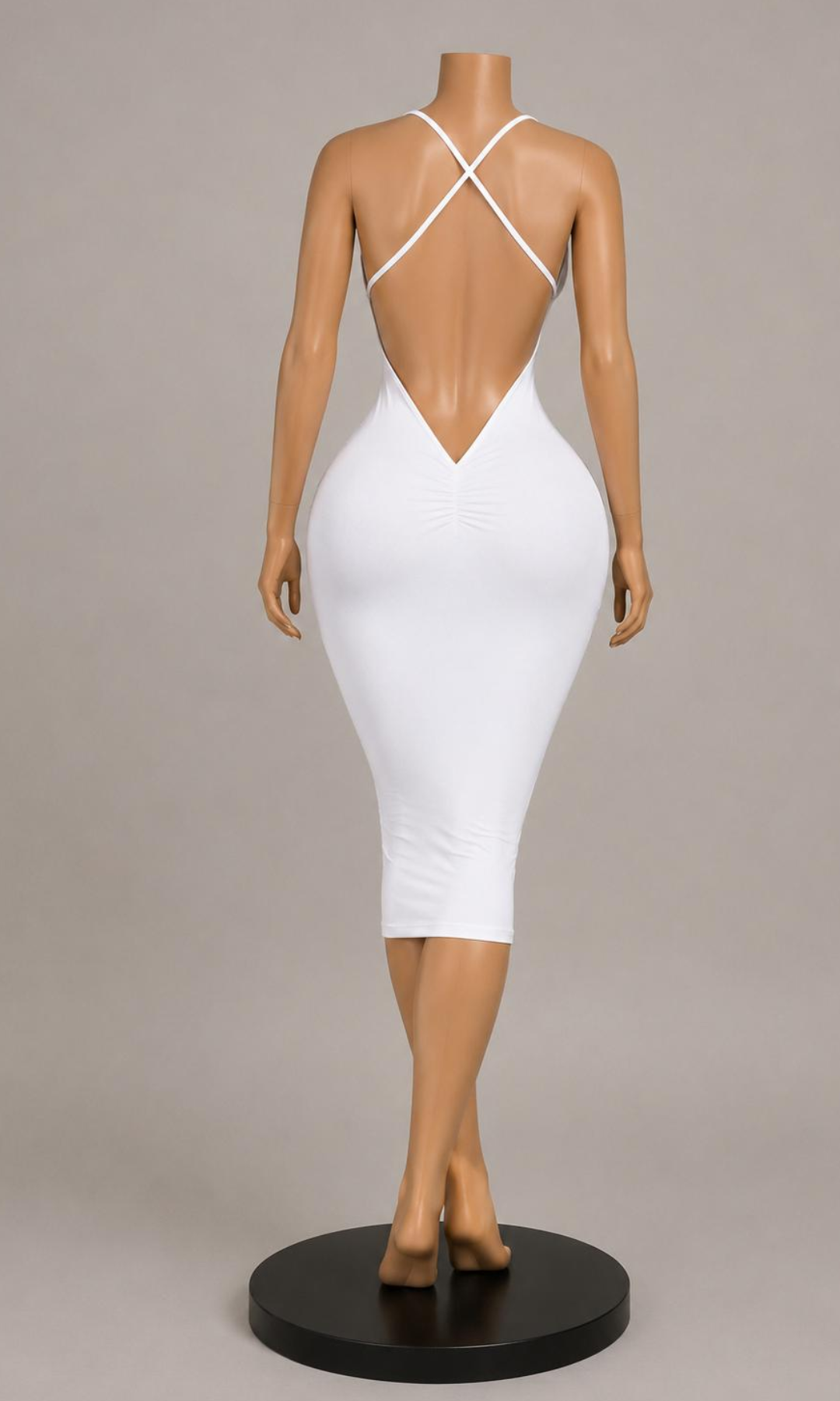 White Midi Dress
