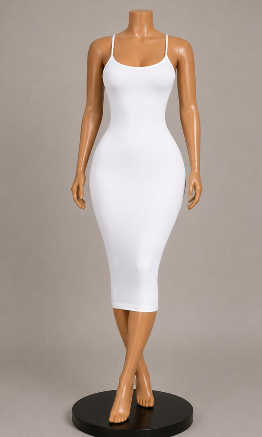 White Midi Dress