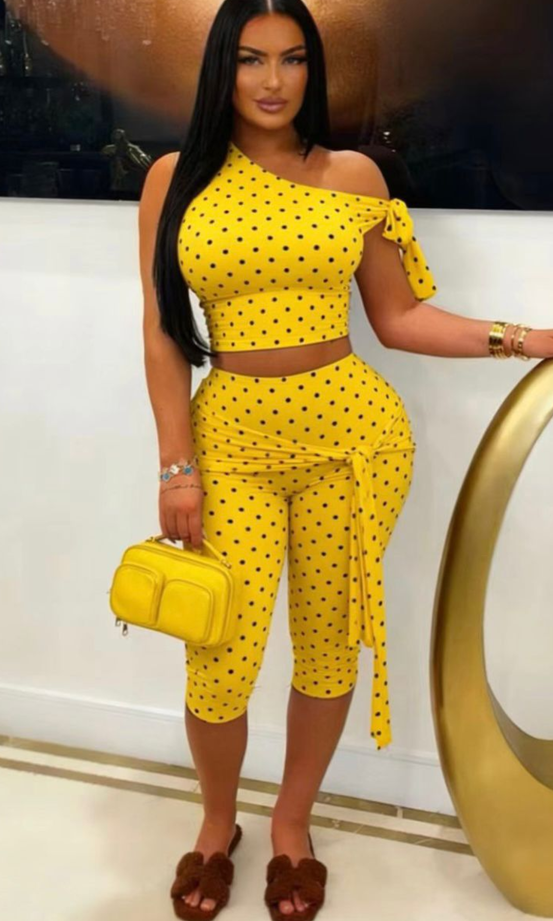 Yellow Polka & Poise Set