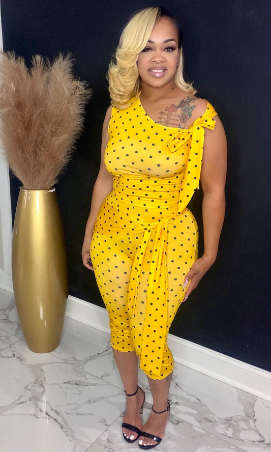 Yellow Polka & Poise Set