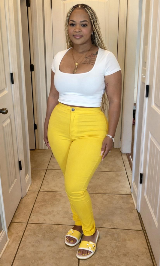 Yellow Skinny Pants