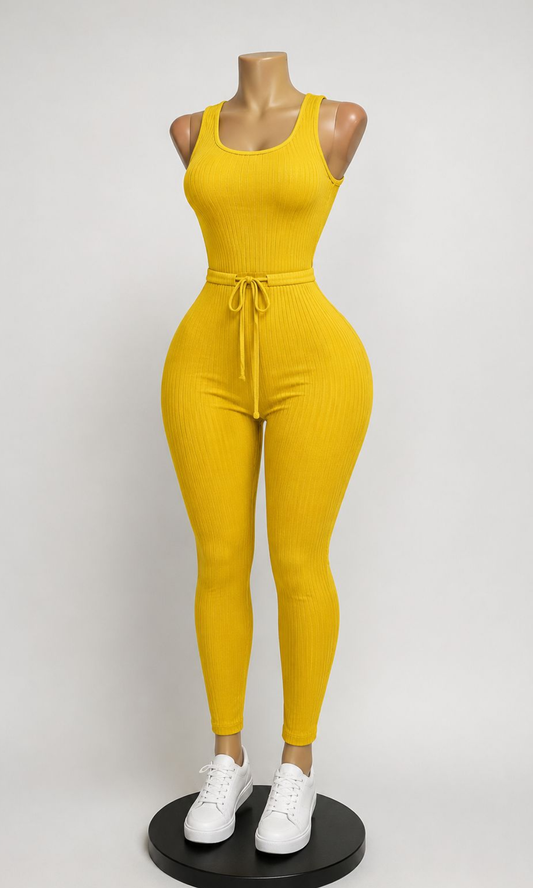 Yellow Tues Drawstring Jumper