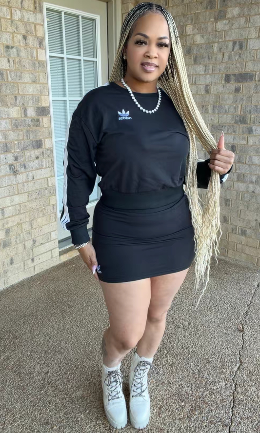 Adi-Das Skirt Set