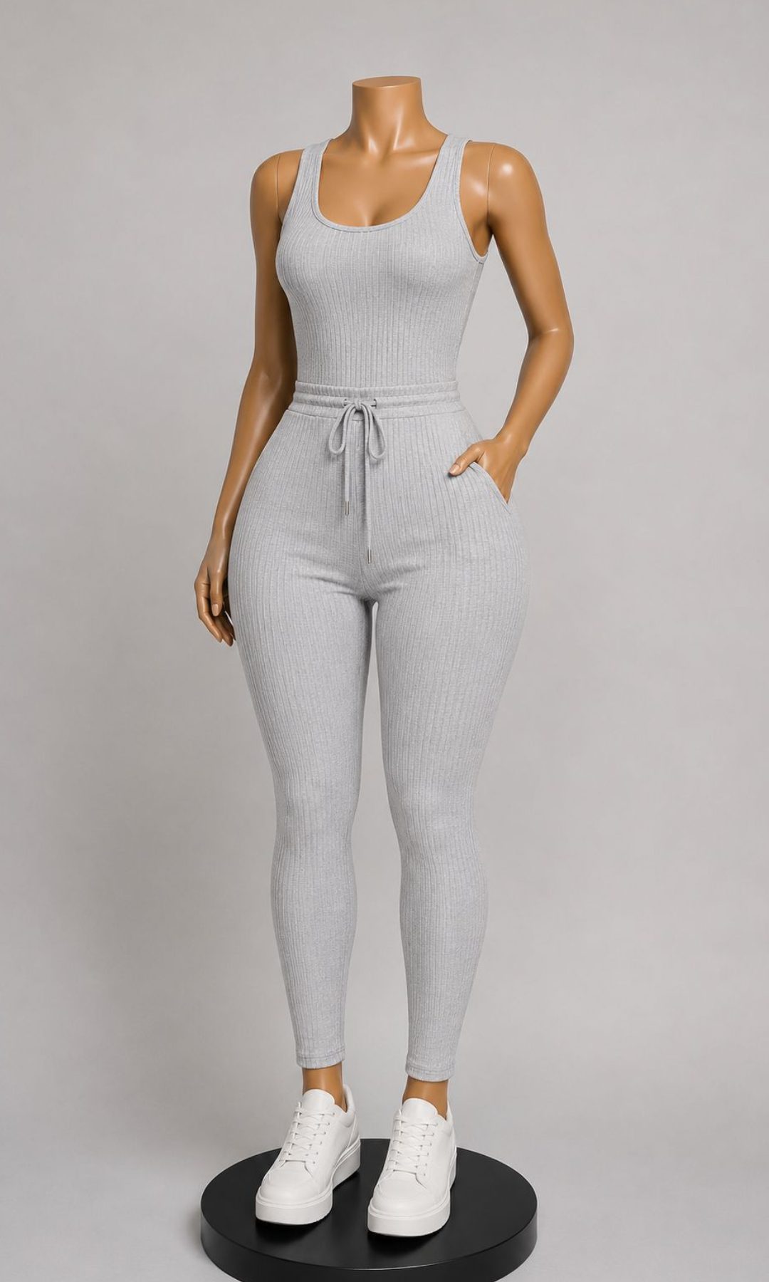 Grey Tues Drawstring Jumper